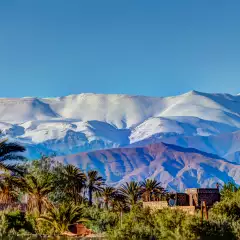 snow capped peaks of Atlas Mountains