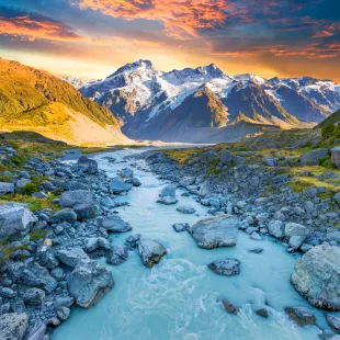 Mount Cook and Lake Matheson, New Zealand