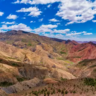 Beautiful mountain landscape in Atlas Mountains, Morocco