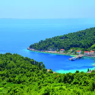 Trstenik Town On Peljesac Peninsula, Croatia.