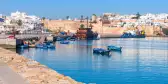 River Bou Regreg seafront and Kasbah in medina of Rabat, Morocco