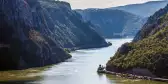 The Mraconia Monastery on the Danube river at the iron gates in Romania