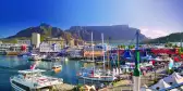 V&A Waterfront, a harbour with multiple docked boats, South Africa