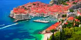 Spectacular picturesque gorgeous view on the old town of Dubrovnik, Croatia