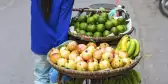 Typical street vendor in Hanoi, Vietnam