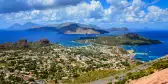 Landscape view of Lipari islands and the surrounding ocean, Italy