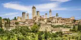 Beautiful view of the medieval town of San Gimignano in Tuscany, Italy