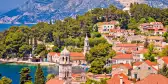 Town of Cavtat towers and waterfront view, south Dalmatia, Croatia