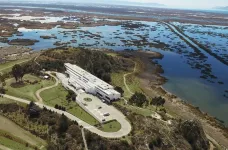 Aerial view over GHL Hotel Lago Titicaca