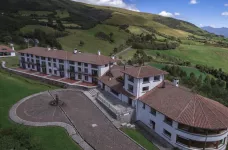 Aerial view of CotopaxiPungo Hotel and the surrounding grounds