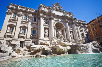 The Trevi fountain in Rome, Italy