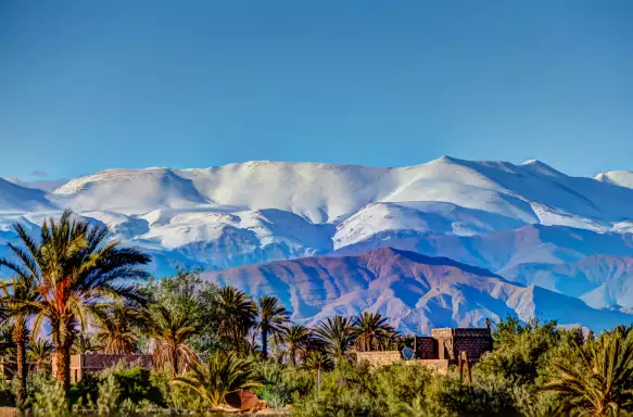 snow capped peaks of Atlas Mountains