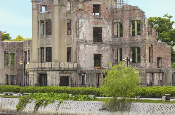 Atomic Bomb Dome in Hiroshima Peace Memorial Park, Japan