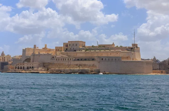 Fort St. Elmo at the Grand Harbour in Valletta, Malta