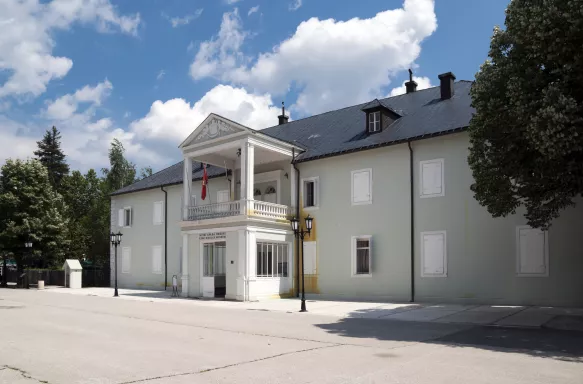 Exterior view of King's Nikola Court, local history museum