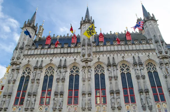 The City Hall of Bruges, Belgium.