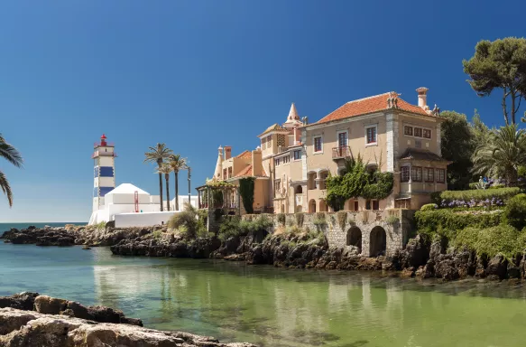 Santa Marta lighthouse and Municipal museum of Cascais, Portugal