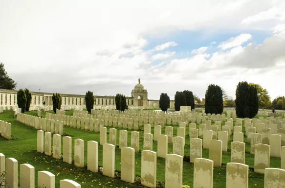 Tyne Cot World War One Cemetery and Memorial in Belgium