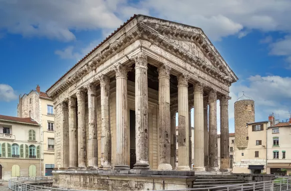 Temple of Augustus and Livia in Vienne, France