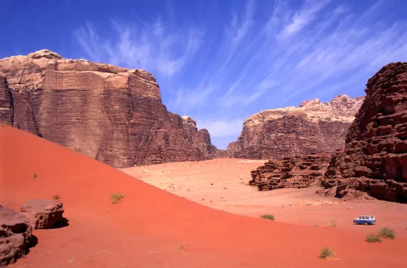 Four wheel drive in Wadi Rum