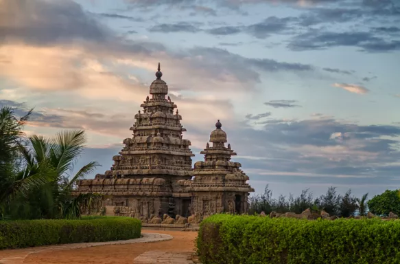 Shore Temple in the city of Mamallapuram, India