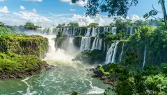 The Iguazu Falls at Argentinian National Park in Argentina